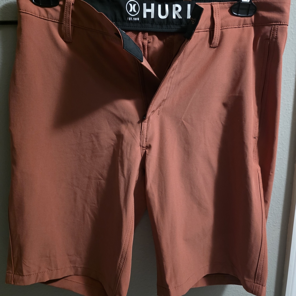 Hurley Men's Terracotta Flat Front Performance Shorts